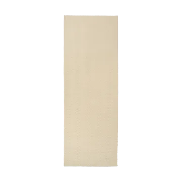 Furrow uldtæppe naturhvid - 80x240 cm - Scandi Living