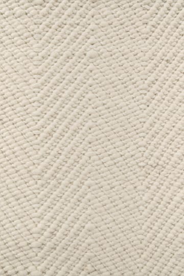Furrow uldtæppe naturhvid - 80x240 cm - Scandi Living