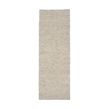 Furrow uldtæppe naturhvid/grå - 80x240 cm - Scandi Living