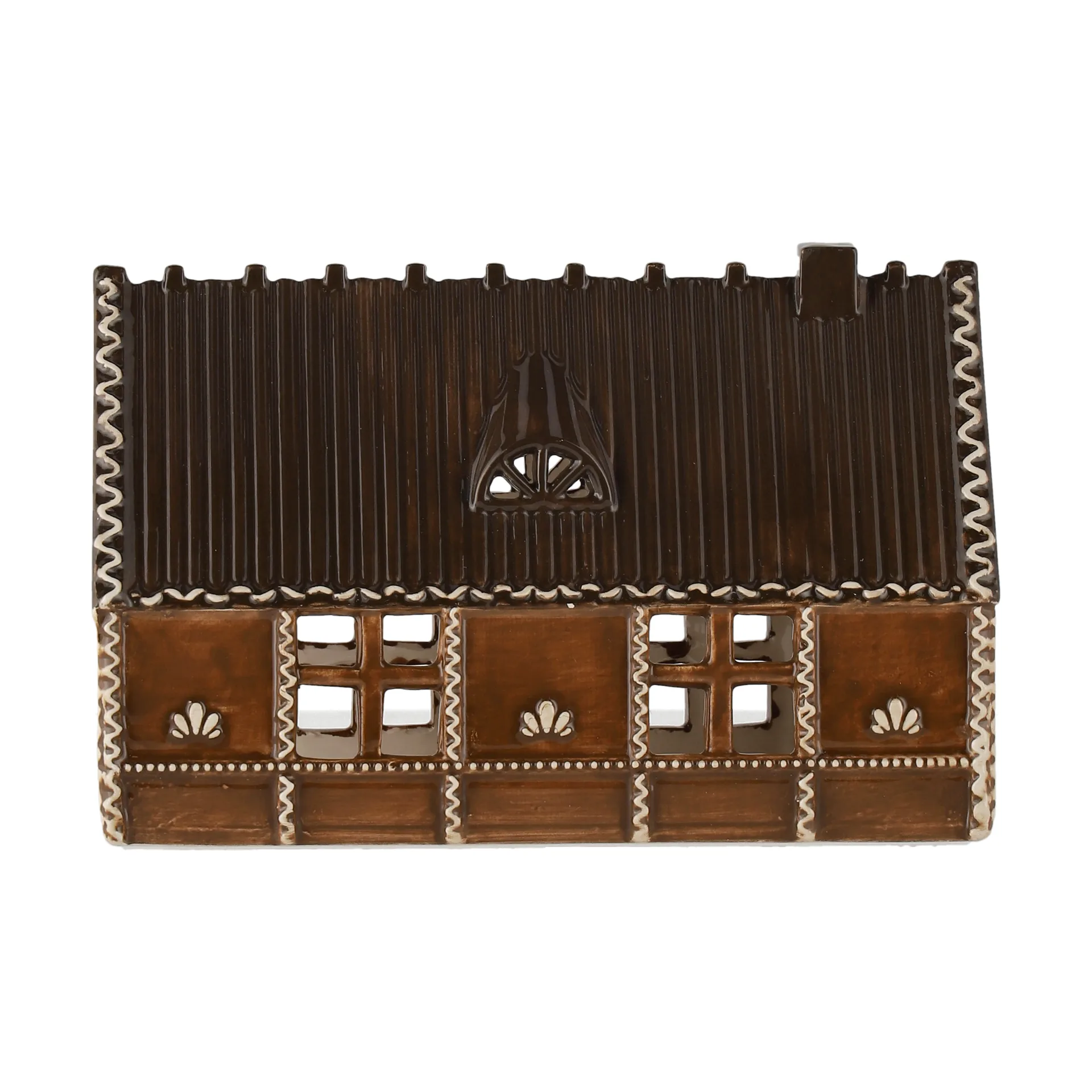 Ginger bread lys hus, 18 cm Scandi Living