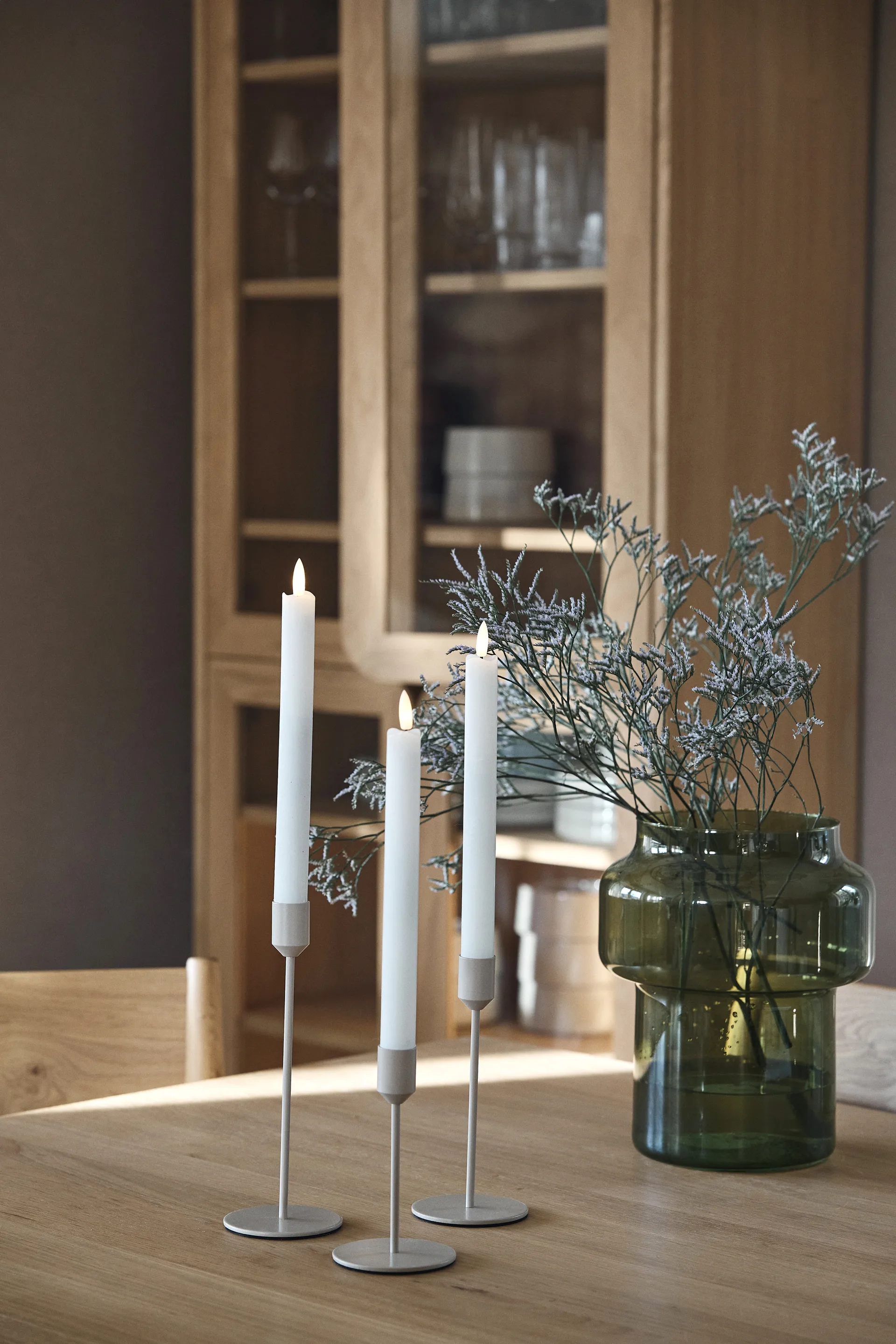 Glare lysestage 18 cm, Greige Scandi Living