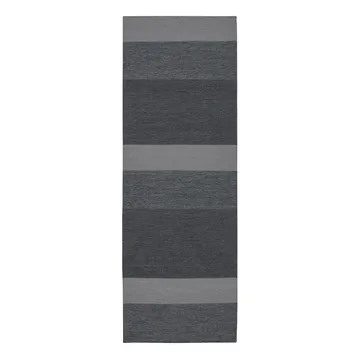 Granite uldtæppe mørkegrå - 80x240 cm - Scandi Living