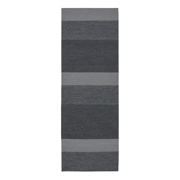 Granite uldtæppe mørkegrå - 80x240 cm - Scandi Living