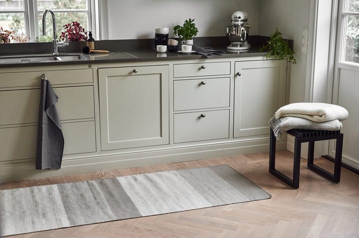 Granite Uldtæpper naturgrå - 80x240 cm - Scandi Living