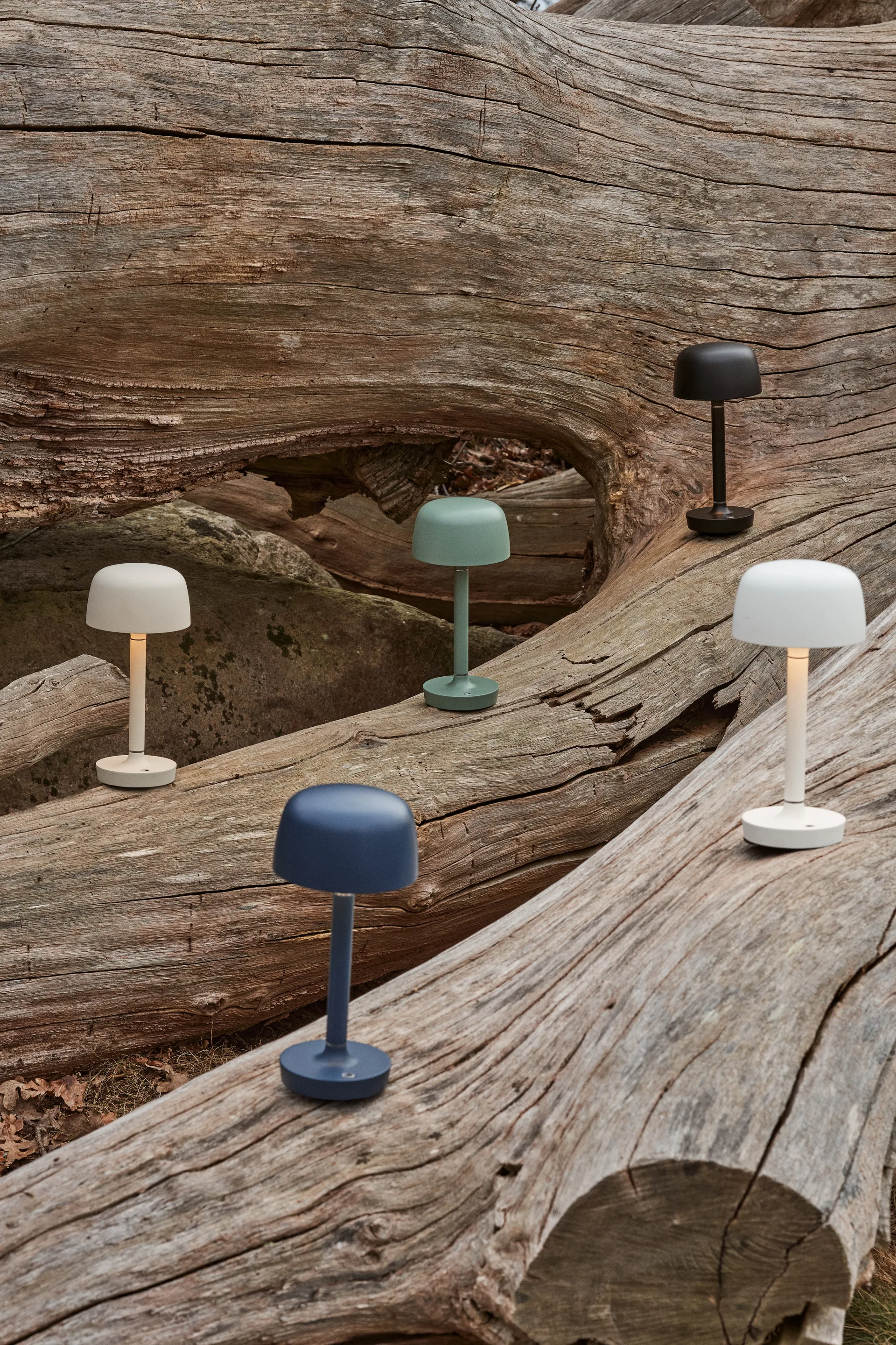 Halo portabel bordlampe 25,5 cm, Beige Scandi Living