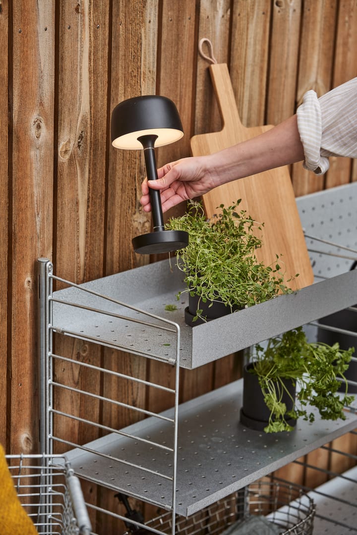 Halo portabel bordlampe 25,5 cm, Black Scandi Living