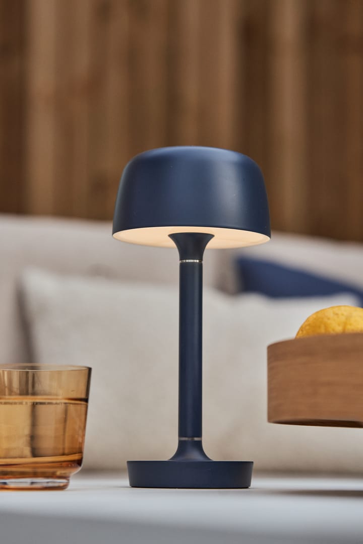 Halo portabel bordlampe 25,5 cm, Blue Scandi Living
