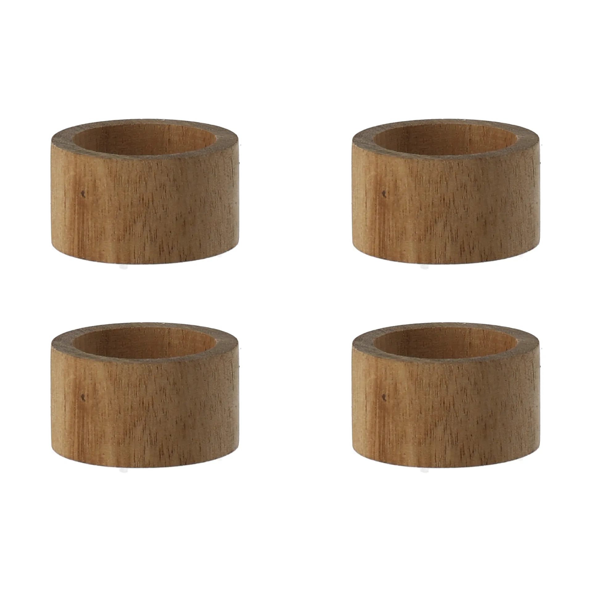 Hollow servietring Ø5 cm 4-pak, Acacia Scandi Living