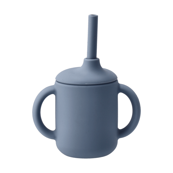 Idun krus med sugerør silikone 120 ml - Blue - Scandi Living