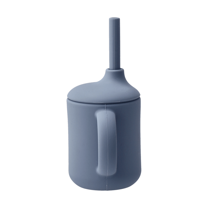 Idun krus med sugerør silikone 120 ml, Blue Scandi Living