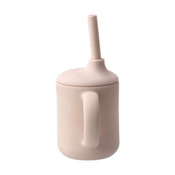 Idun krus med sugerør silikone 120 ml - Blush - Scandi Living