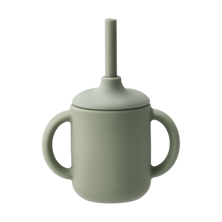 Idun krus med sugerør silikone 120 ml - Green - Scandi Living
