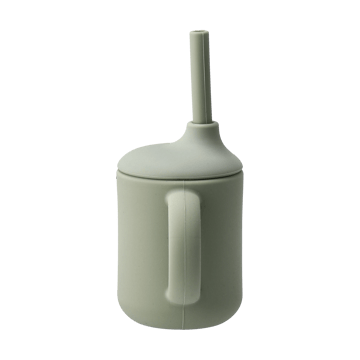 Idun krus med sugerør silikone 120 ml - Green - Scandi Living