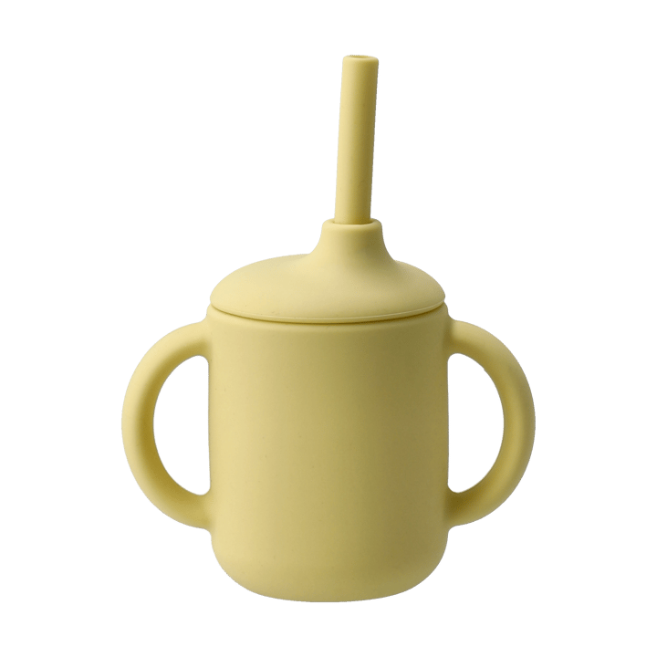 Idun krus med sugerør silikone 120 ml - Lemon - Scandi Living