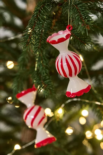 Jolly julekugle 4-pak - Rød - Scandi Living