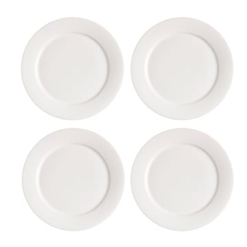 Kalk frokosttallerken 21 cm, 4 stk. - hvid - Scandi Living