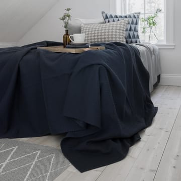 Kimono sengetæppe 139x260 cm - storm blue (blå) - Scandi Living