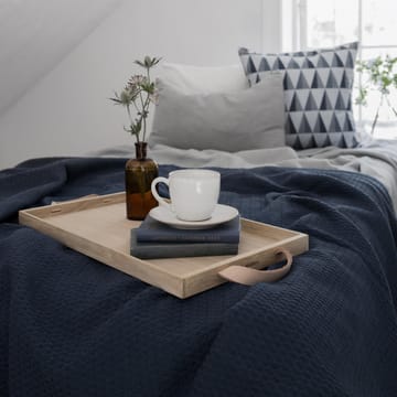 Kimono sengetæppe 260x260 cm - Storm blue (blå) - Scandi Living