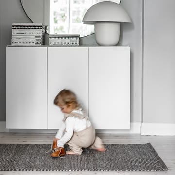 Lea uldtæppe naturgrå - 80x240 cm - Scandi Living