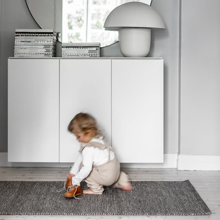 Lea uldtæppe naturgrå, 80x240 cm Scandi Living