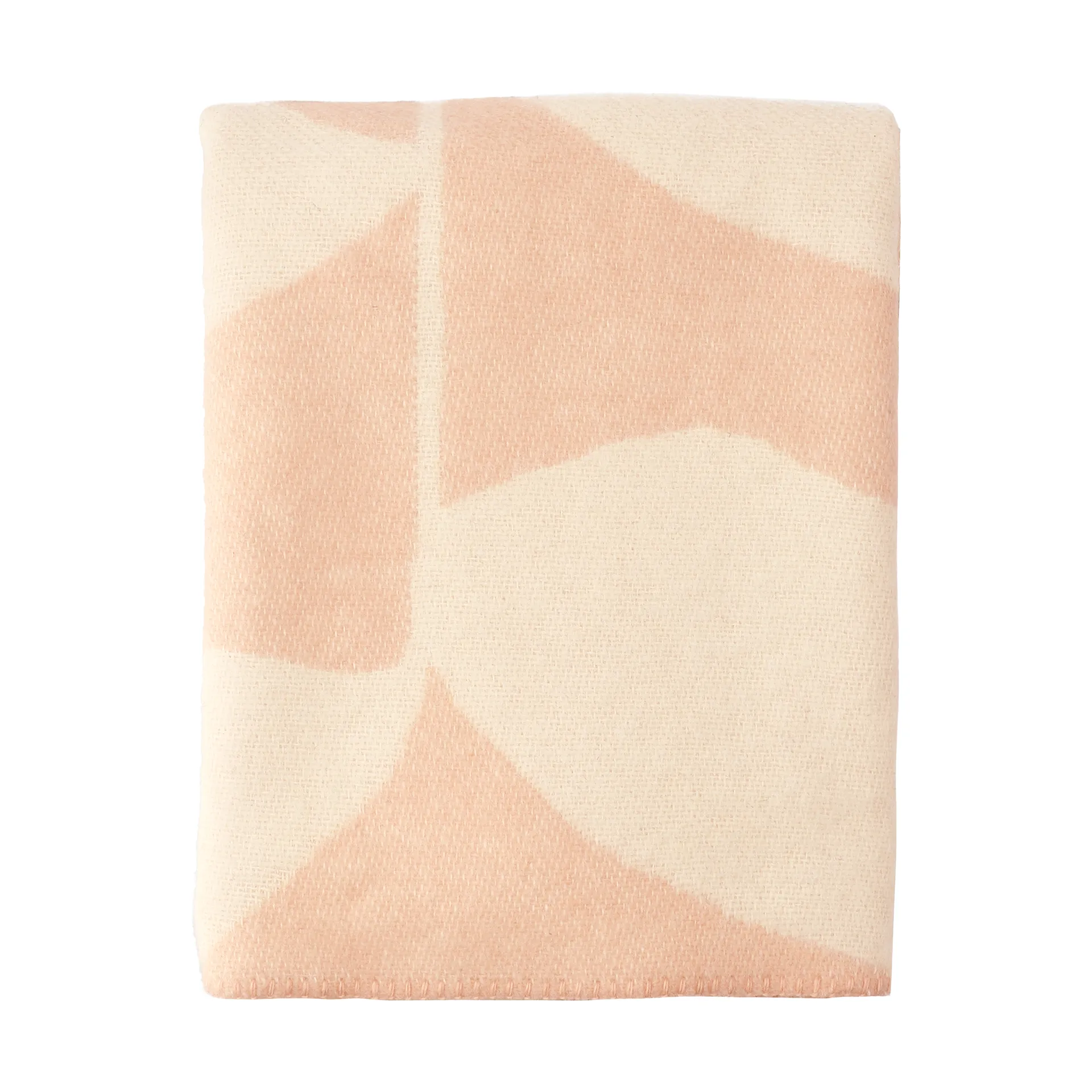 Leaf uldplaid 130x180 cm, Peach Scandi Living