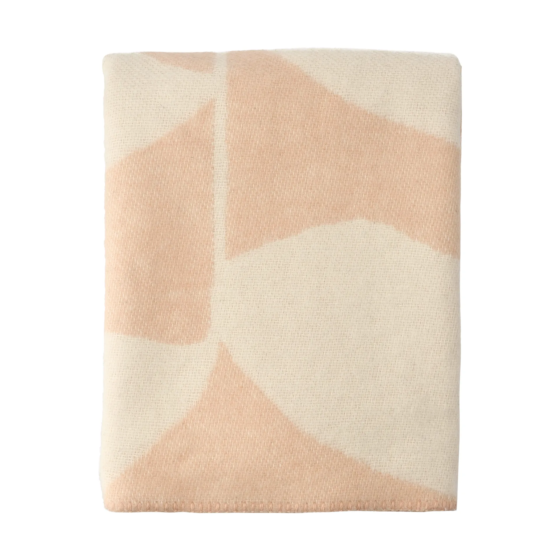 Leaf uldplaid 130x180 cm, Peach Scandi Living