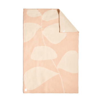 Leaf uldplaid 130x180 cm - Peach - Scandi Living