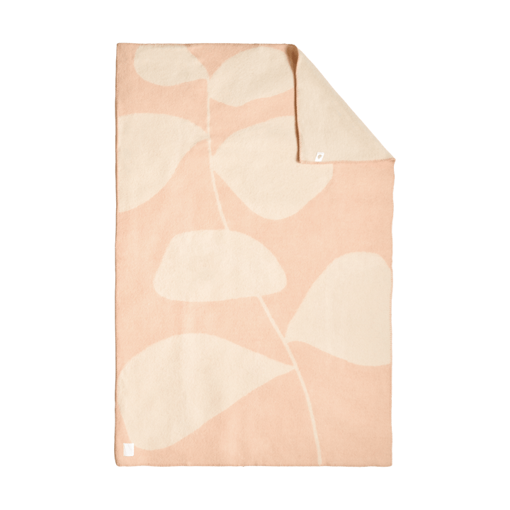 Leaf uldplaid 130x180 cm, Peach Scandi Living