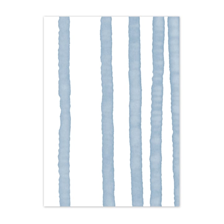 Lineage plakat blå - 40x50 cm - Scandi Living
