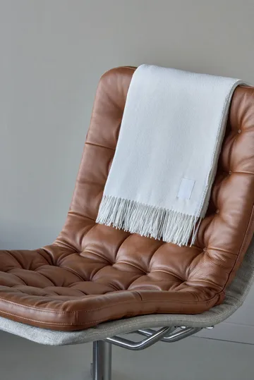 Loom bomuldsplaid 125x170 cm - Birch - Scandi Living