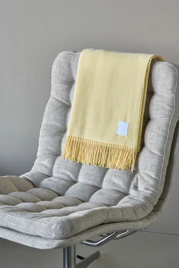 Loom bomuldsplaid 125x170 cm - Buttercream - Scandi Living