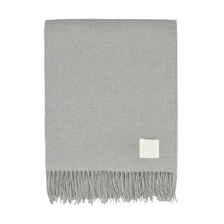 Loom bomuldsplaid 125x170 cm - Fog - Scandi Living