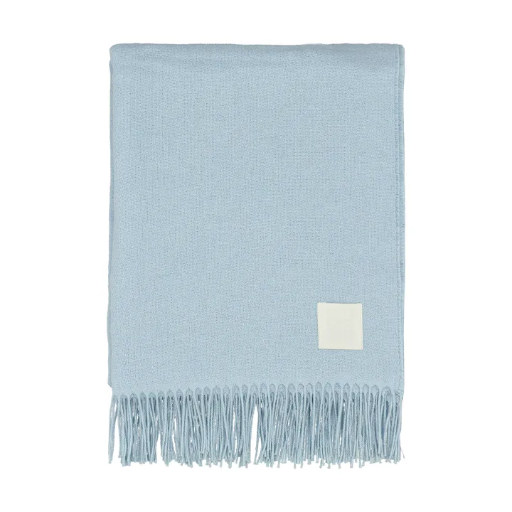 Loom bomuldsplaid 125x170 cm - Sky blue - Scandi Living