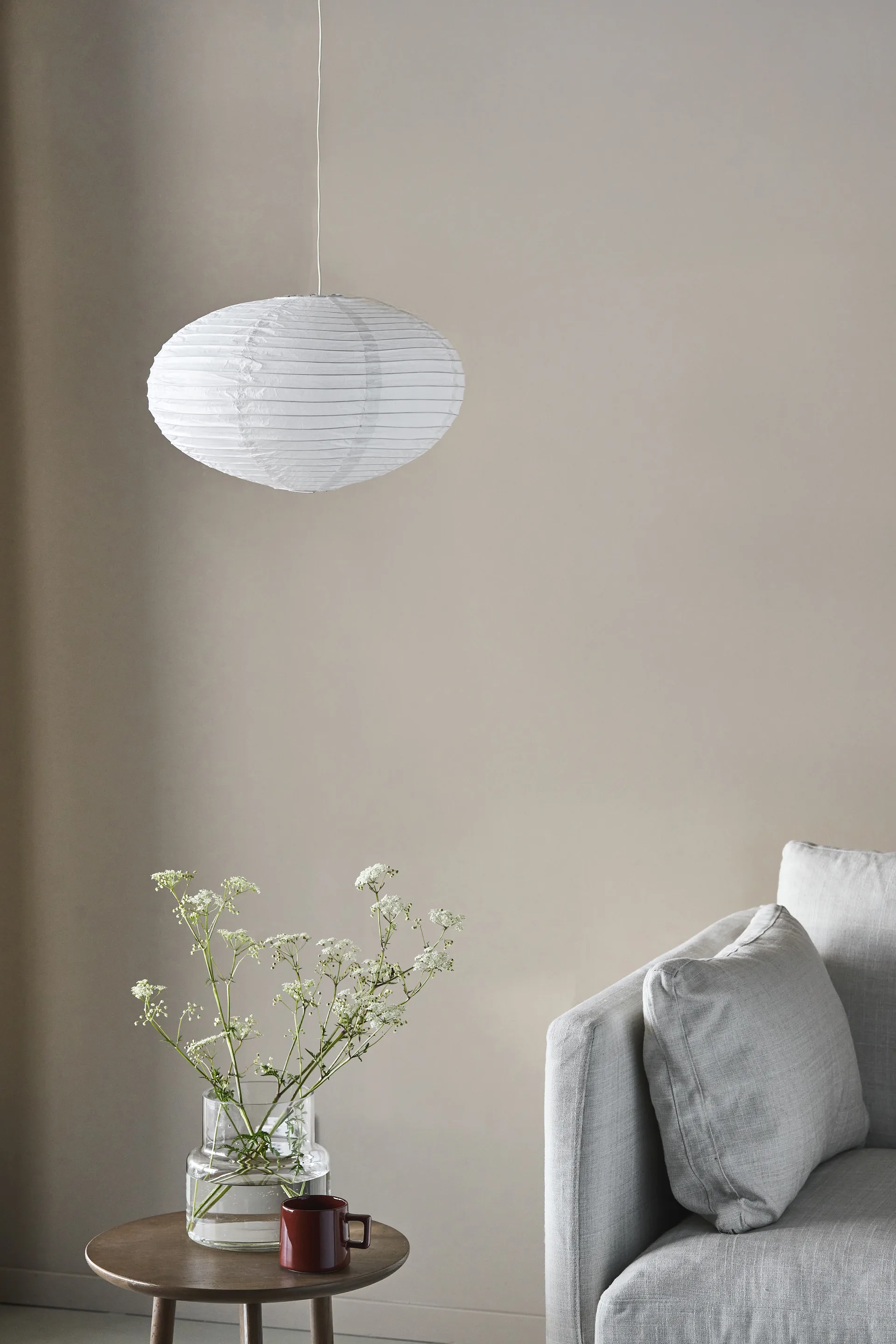 Lucent lampeskærm oval, Ø53 cm Scandi Living