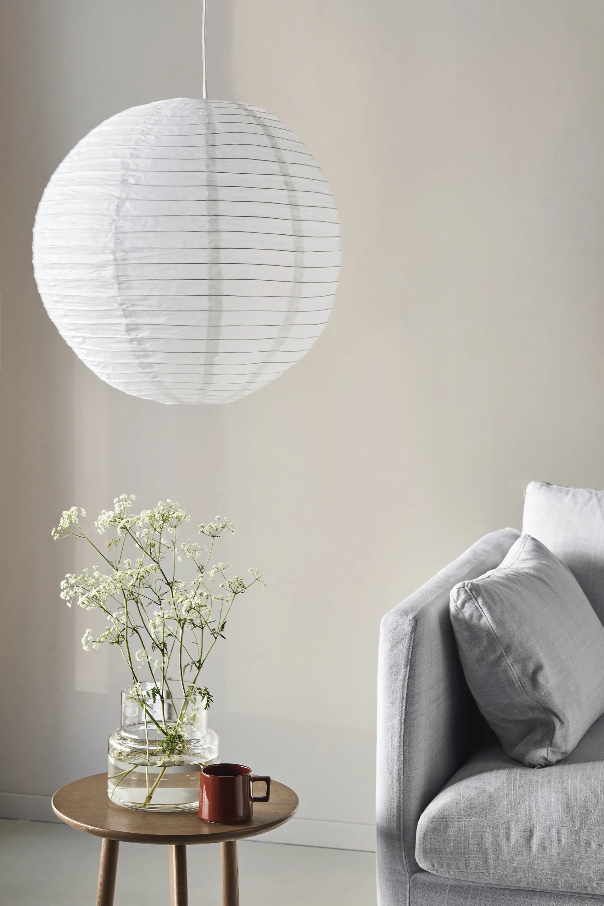 Lucent lampeskærm rund, Ø53 cm Scandi Living