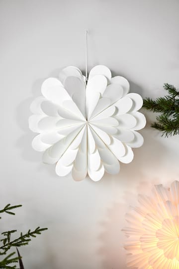 Lucia julestjerne 45 cm - Hvid - Scandi Living