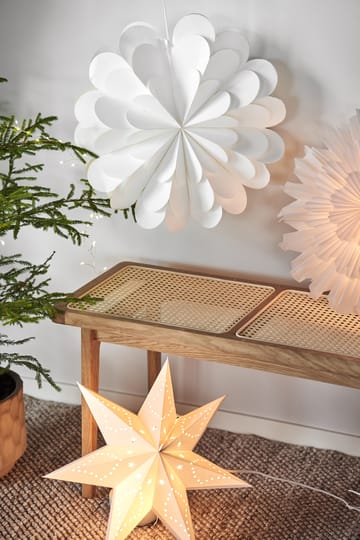 Lucia julestjerne 45 cm - Hvid - Scandi Living