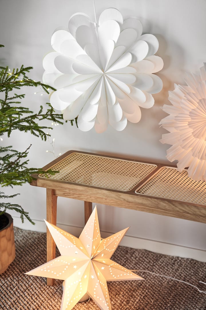 Lucia julestjerne 45 cm, Hvid Scandi Living