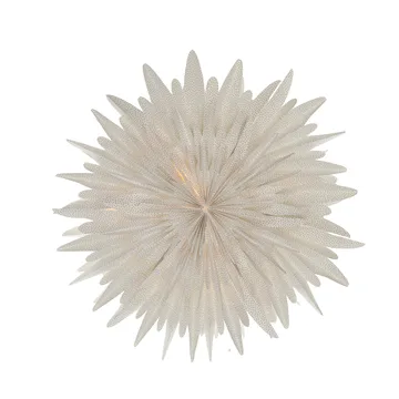Luna adventsstjerne Ø80 cm 2-pak - Hvid med prikker - Scandi Living