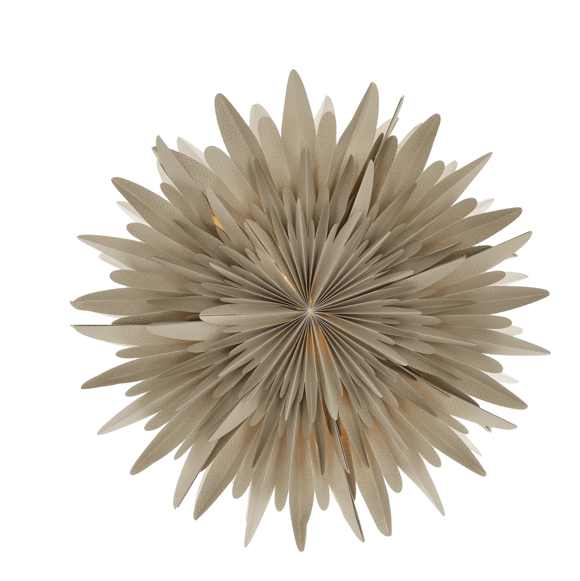 Luna adventsstjerne beige med prikker, 60 cm Scandi Living