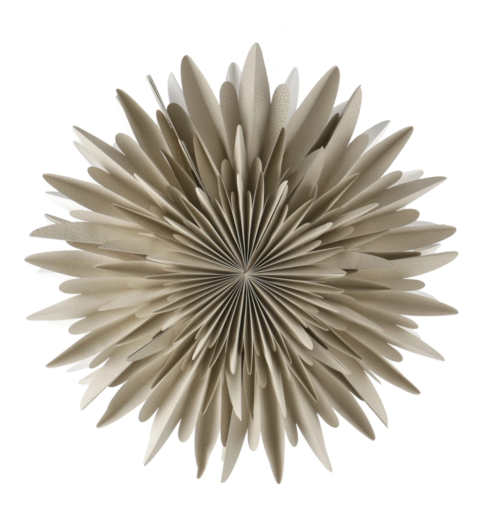 Luna adventsstjerne beige med prikker, 60 cm Scandi Living