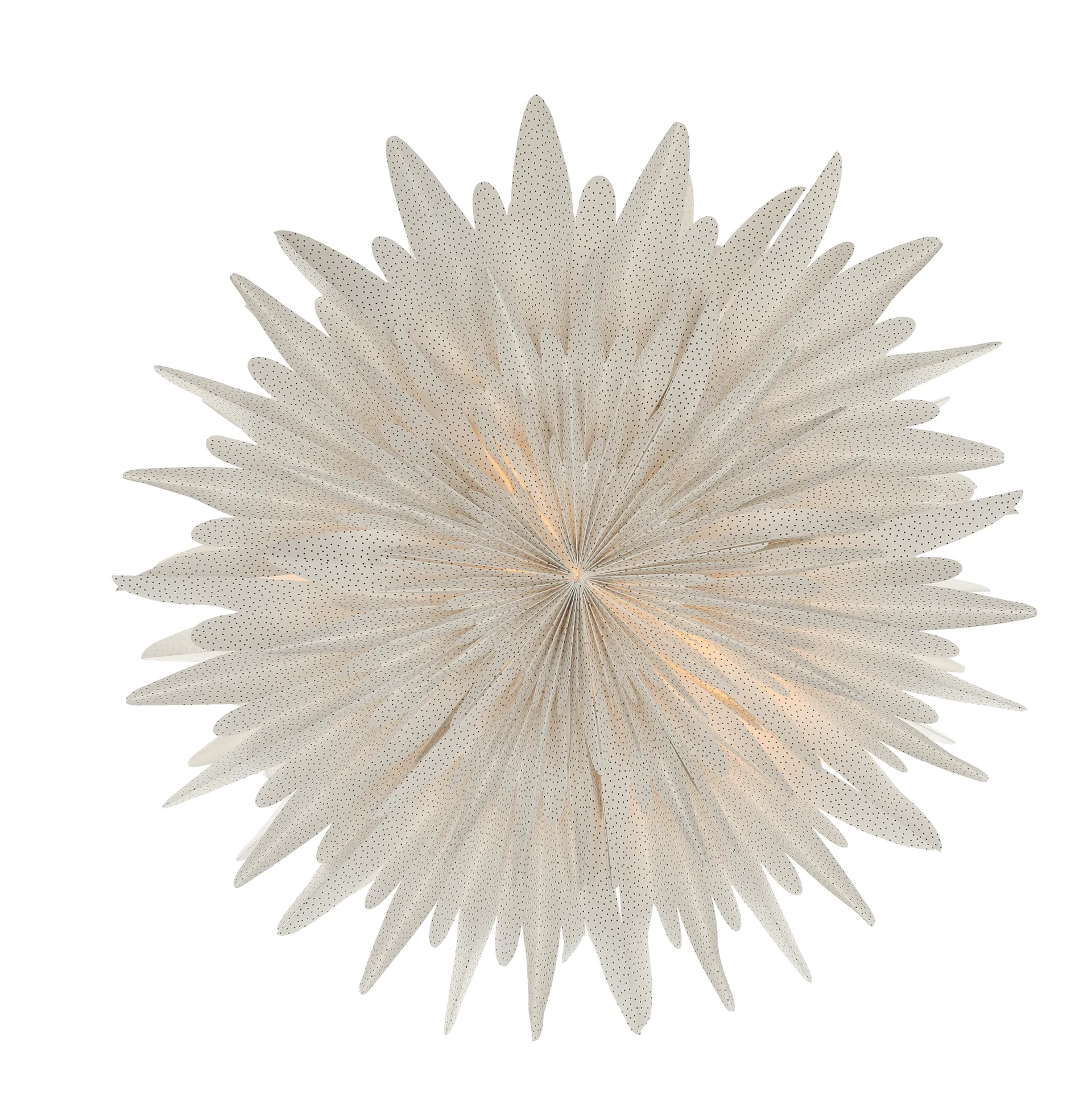 Luna adventsstjerne hvid med prikker, 60 cm Scandi Living