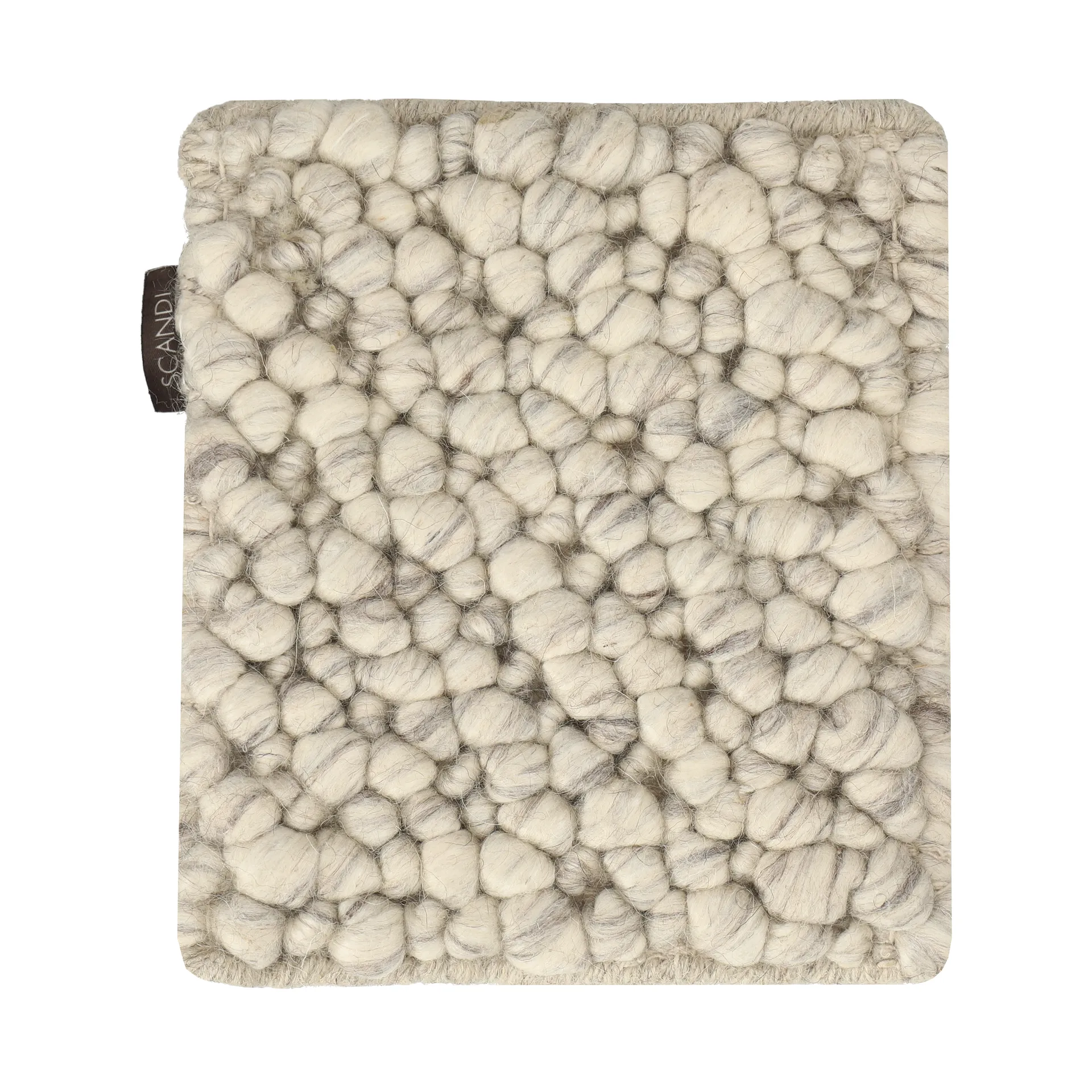 Mattprøve Mire uldmåtte, Naturhvid Scandi Living