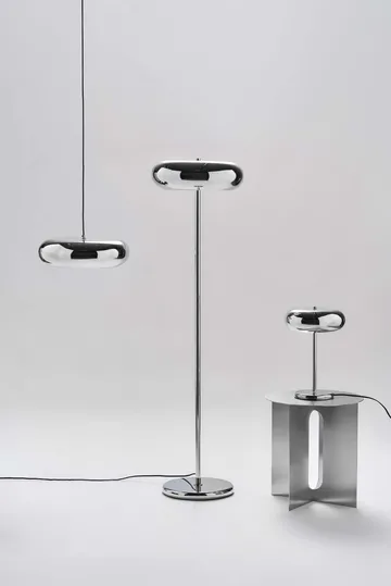 Mono bordlampe - Krom, 38 cm - Scandi Living