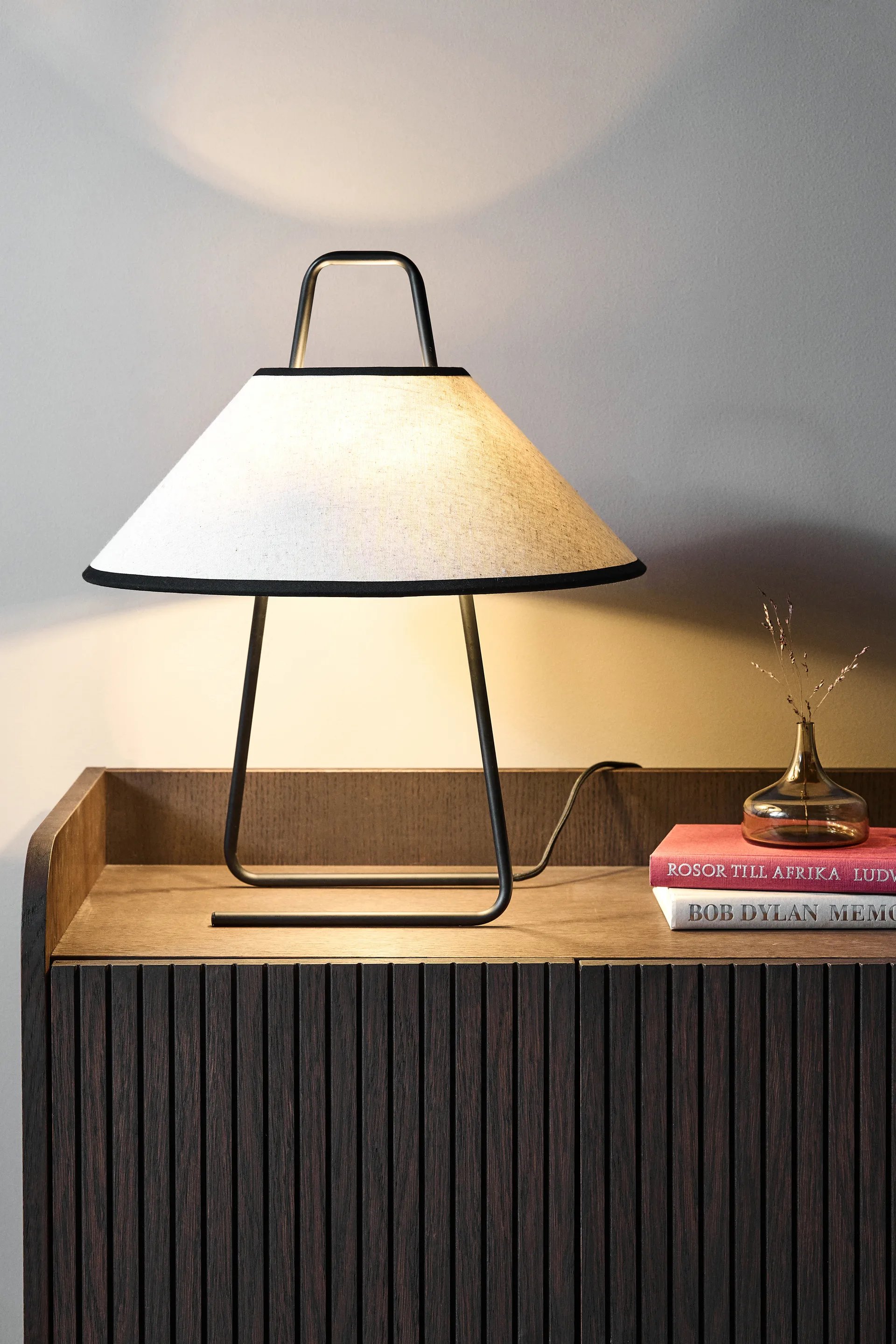 Moss bordlampe 43 cm, Beige Scandi Living
