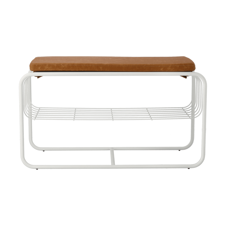 Nod bænk/skohylde 80x36c42 cm, White Scandi Living