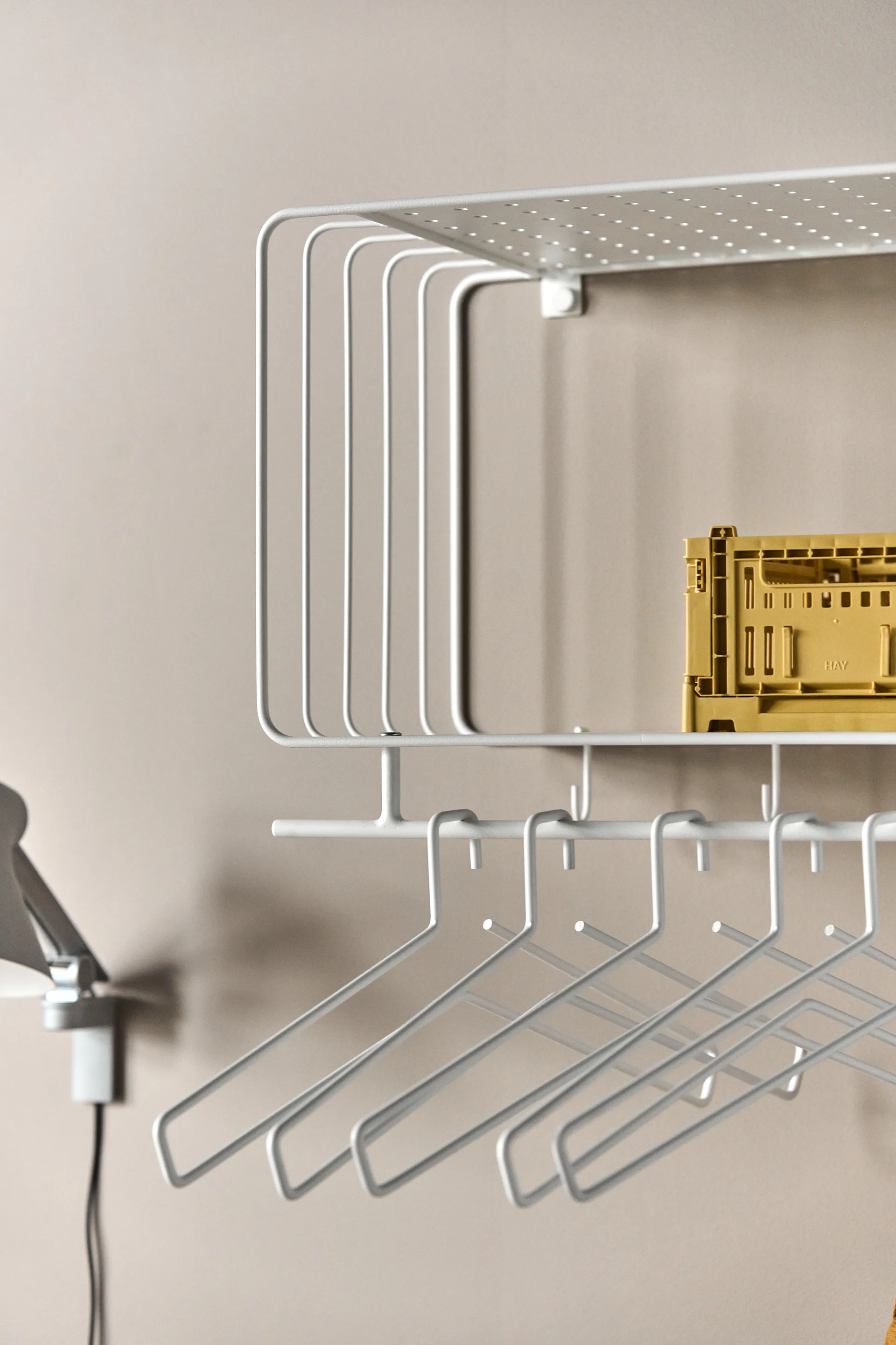 Nod hattehylde 45 cm, White Scandi Living