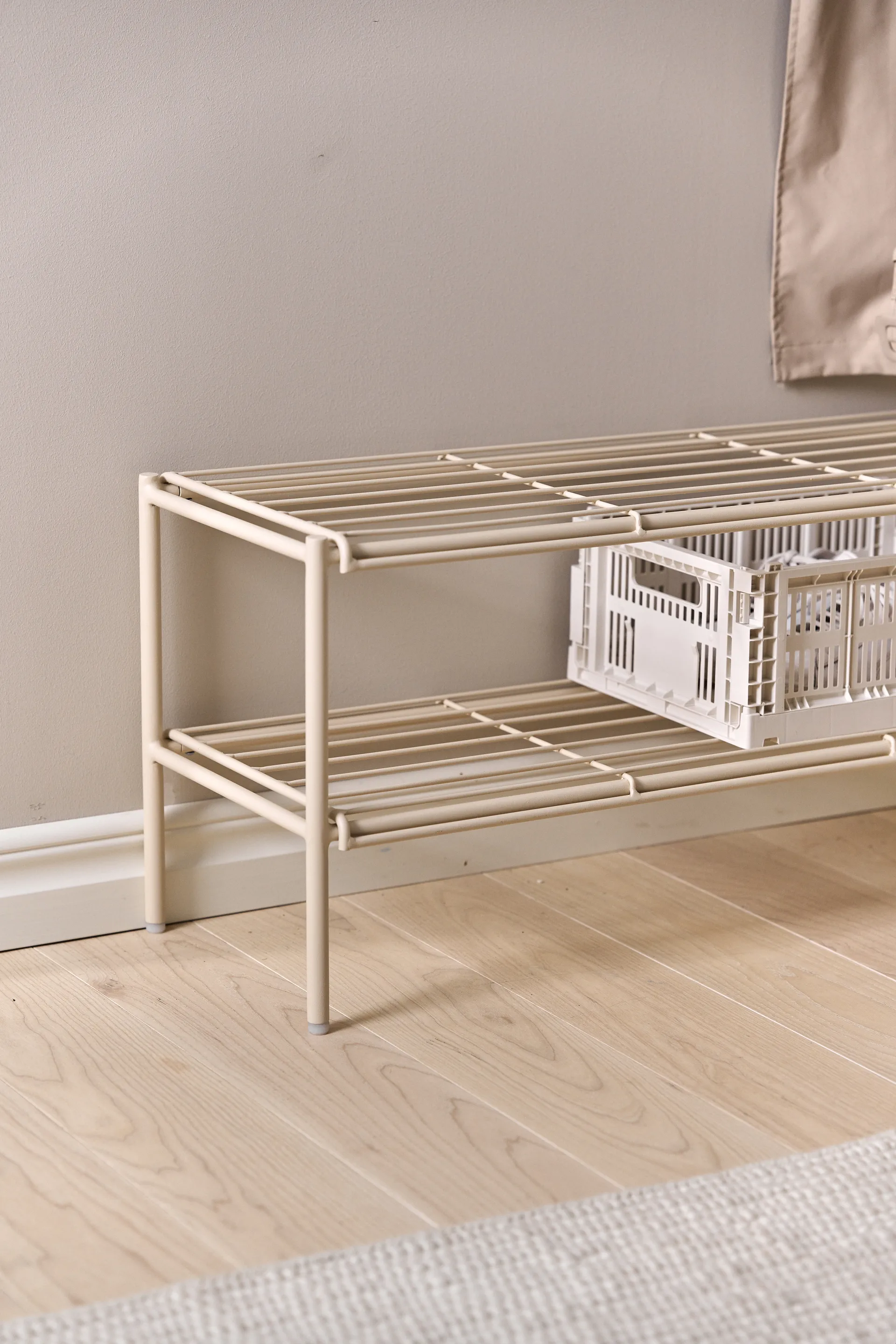 Nod skohylde 80x30x37 cm, Beige Scandi Living