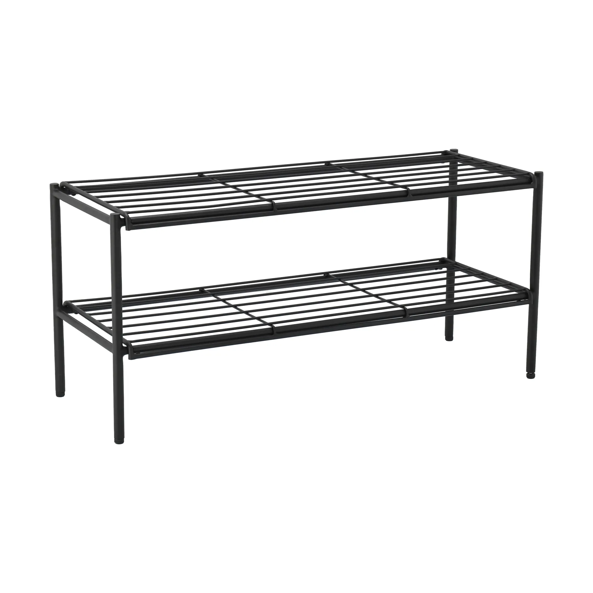 Nod skohylde 80x30x37 cm, Black Scandi Living