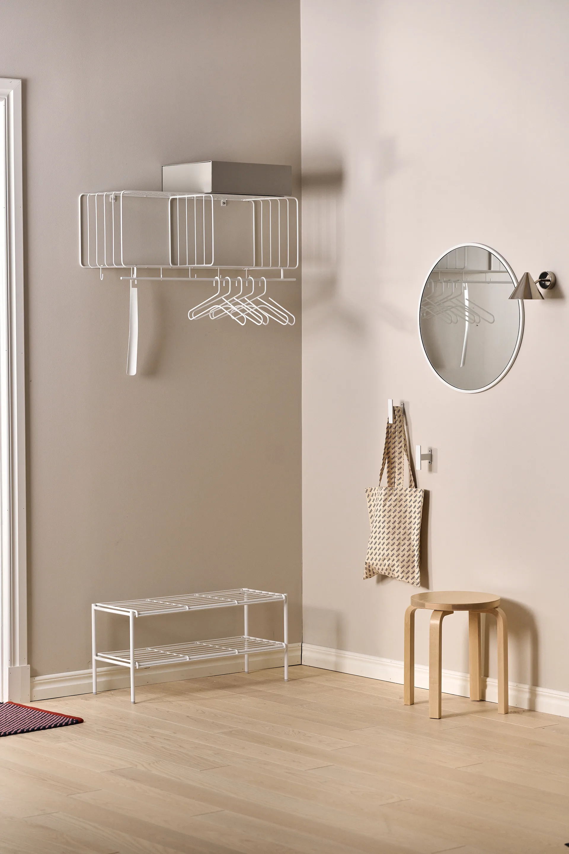 Nod skohylde 80x30x37 cm, White Scandi Living